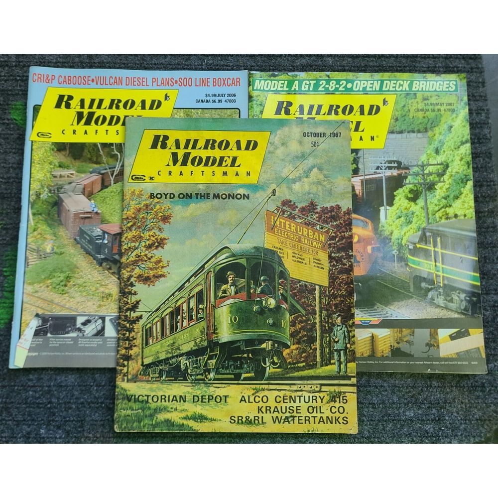 Vintage Railroad Model Craftsman Magazine 1967 2006 2007 Train Locomotive Book